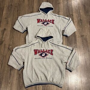 Rusty Wallace Vintage Chase Team Wallace Miller Lite Racing Hoodie Mens XL Lot 2